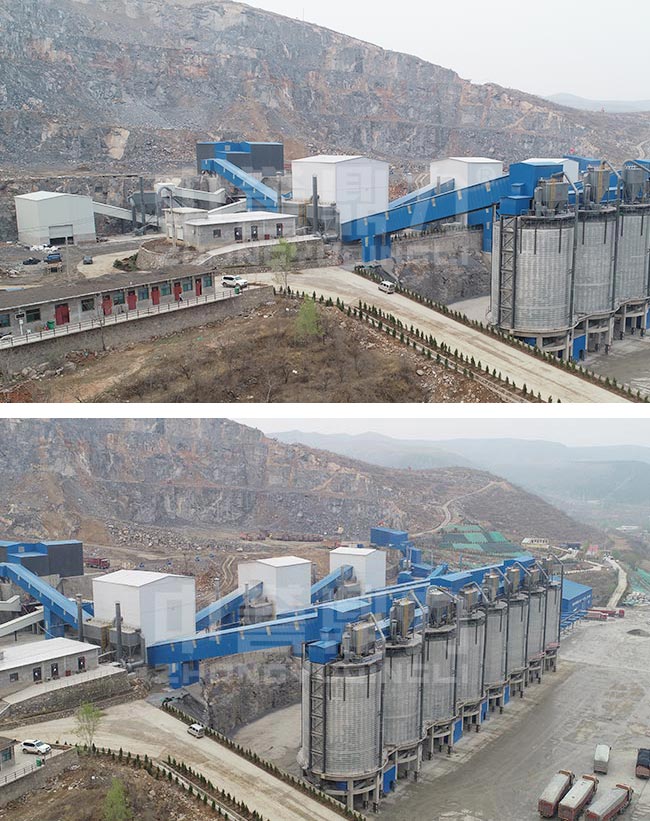 河北邯鄲涉縣時產1500噸骨料生產線 河北邯鄲涉縣時產1500噸骨料生產線