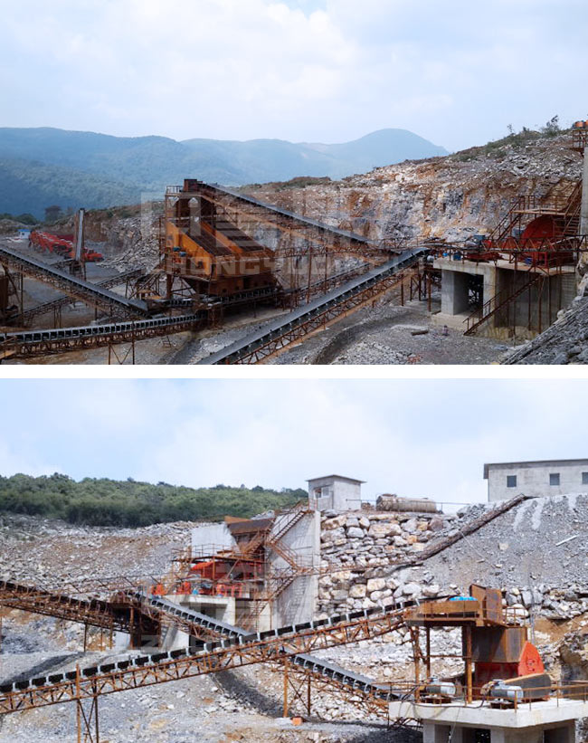 江西省九江市日產一萬噸石子生產線 江西省九江市日產一萬噸石子生產線