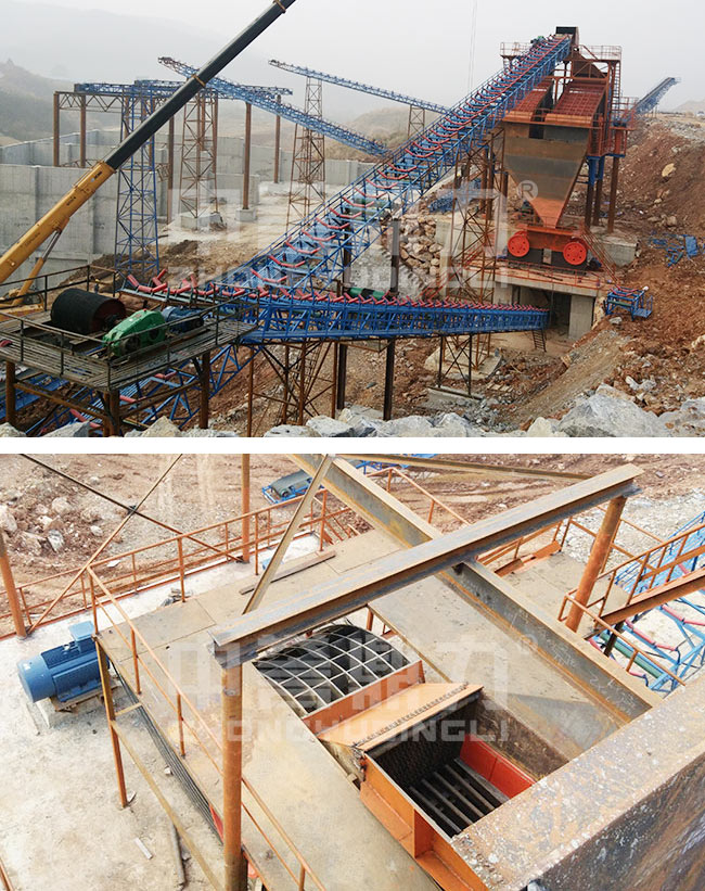 江西九江時產600噸固定式碎石生產線 江西九江時產600噸固定式碎石生產線