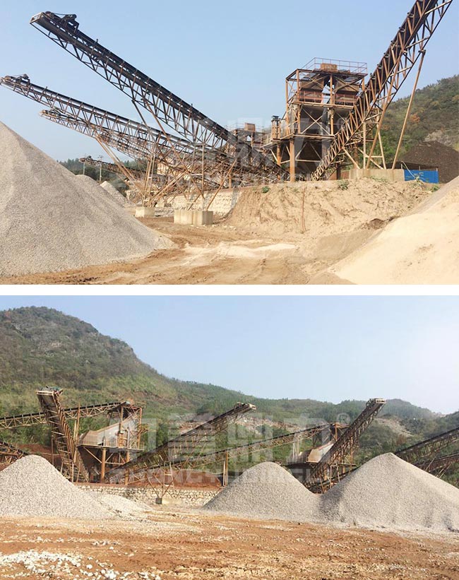 江西景德鎮市時產400噸小型石料廠碎石生產線案例 江西景德鎮市時產400噸小型石料廠碎石生產線案例