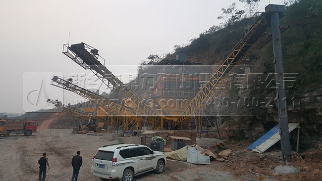 礦山破碎生產線,環保型生產線,破碎生產線