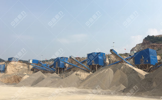 青石破碎制砂生產線